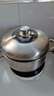 钢米 304不锈钢无孔原味蒸锅家用蒸饭实心蒸笼不串味煤气灶电磁炉通用 实拍图