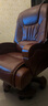 纽麦 老板椅 真皮电脑椅 按摩可躺皮质办公座椅子家用书房 总裁大班椅 头层牛皮+棕色 实拍图