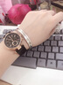 古欧（GUOU）女士手表女款韩版潮流个性抖音网红女生时尚品牌气质女式石英女表皮带大表盘国产腕表送女友 黑色 实拍图