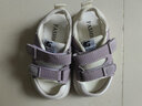 G.duck小黄鸭夏季0-1-6岁凉鞋软底韩版凉鞋包头男女童宝宝学步防滑软底 紫色 21码 内长14.8cm 实拍图
