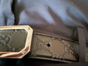 古驰（GUCCI）腰带 男士经典款方扣板扣皮带 GG压纹牛皮腰带商务休闲 黑色【配原装盒】403941 90cm(适合2尺6-2尺7腰围) 晒单实拍图