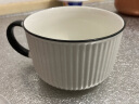 川岛屋（KAWASIMAYA） 陶瓷碗上班族可微波炉加热专用饭碗带盖圆型保鲜碗便当盒 保鲜碗两件套(配保温袋) 实拍图