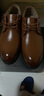 卡帝乐鳄鱼（CARTELO）牛皮正装休闲男士低帮系带皮鞋男冬季保暖男式棉鞋1511棕色加棉42 实拍图