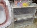 百露收纳箱抽屉式衣服透明整理箱家用衣物储物柜子衣柜塑料内衣收纳盒 加厚加大号单个 实拍图