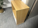 半隅雅居茶水柜家用靠墙边柜置物柜小户型客厅收纳柜小柜子储物柜餐边柜 【双门一抽】田园橡木50-35-80cm 实拍图