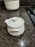 佳铖 手抓壶茶具小茶壶德化白瓷陶瓷功夫茶具配件家用三才盖碗茶杯茶碗过滤泡茶壶泡茶器大号 双耳手抓壶 实拍图