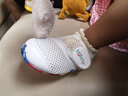 卡特兔童鞋婴儿学步鞋秋季儿童凉鞋软底网面宝宝鞋男女童幼儿园室内鞋 白黄 23 内长14.0cm 脚长13.0-13.5 实拍图