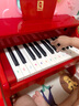 俏娃宝贝（QIAO WA BAO BEI）木质儿童小钢琴玩具女孩电子琴1一3周岁礼物宝宝早教乐器2生日5两 推荐：红烤漆钢琴+灯光架子鼓 实拍图
