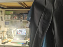 卡度顿裤子男春夏新款潮流垂坠感西裤男韩版纯色阔腿休闲直筒宽松西装裤 黑色 L 实拍图