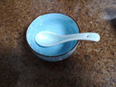 瓯江（OUJIANG）龙泉青瓷餐具月亮系列大/小汤匙创意陶瓷汤勺 莲花小汤匙粉青 实拍图
