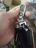适用于众泰钥匙包T700/T600/T300/SR7/Z300/大迈X7/X5钥匙套汽车钥匙扣真皮 众泰B款全黑色 实拍图