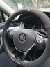 适用于大众方向盘套冬季朗逸速腾21款宝来迈腾cc帕萨特polo高尔夫途岳探岳探歌途昂途观L超薄真皮 大众-翻毛皮+打孔真皮【时尚黑】（D形） 实拍图