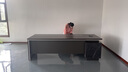 舒炫（SHUXUAN）老板桌总裁办公桌简约现代经理主管办公桌椅组合大班台办公家具 2.4米老板桌+侧柜 实拍图