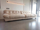 誉颜沙发布艺客厅小户型直排组合家用现代简约轻奢奶油风云朵懒人沙发 白色【耐磨易打理】 1.05m 防水科技布【单人位】 实拍图
