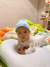 李晨曦（Lichenxi） 婴儿帽子0-12个月春秋季新生儿套头帽宝宝帽子男女童纯棉胎帽 机器人二件套蓝色 均码(0-10个月的宝宝头围38-44CM 实拍图