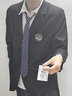 安初夏日系学院风dk制服西服套装宽松痞帅春秋季jk学生班服徽章西服外套 W45黑西服【单件】 XL +徽章【推荐120-140斤】 实拍图