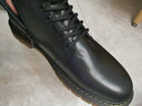 百丽（Belle）复古粗跟马丁靴男休闲工装风机车短靴加绒92267DD0 黑绒里(8孔)-92427 43 (265mm) 实拍图