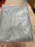 美标6A级真丝睡衣女春夏长袖印花100%桑蚕丝绸家居服可外穿两件套装秋 白色 XL (170) 实拍图
