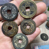包老真品清朝五帝钱六帝十帝老铜钱古玩古董散装古钱币中国结 顺治单枚 实拍图