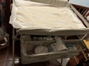 babycare尿布台多功能可折叠新生儿护理台抚触洗澡便携婴儿床-温特绿 实拍图