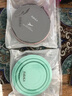 FaSoLa 硅胶折叠碗户外旅行便携餐具漱口杯带盖泡面碗可伸缩水杯 婴儿粉 1000ML 实拍图