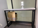豪星达 美式复古实木吧台桌简约靠墙家用休闲阳台长桌子餐厅咖啡厅桌子 单桌：140*40*105面板5CM 实拍图