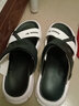 LINROD 凉鞋男士外穿潮流运动休闲开车凉拖沙滩两用拖鞋2024加大4546码 黑色 43 -44 实拍图