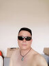 BOLON暴龙太阳镜男偏光镜墨镜开车驾驶镜太阳眼镜骑行镜飞行员BL2282 A17 镜框黑色/镜片绿片 实拍图