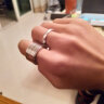GOSTWO 旋转钛钢戒指时尚数字加宽男士扳指指环食指戒不锈钢饰品首饰 美码10# 周长62.5mm 实拍图