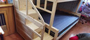 北欧公爵全实木高低松木上下床双层实木上下铺成人木床小孩高低分体床 分体梯柜+床垫+书+抽（梯柜款） 宽度上1.10米  下1.30米 实拍图