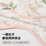 威尔贝鲁（WELLBER）婴儿睡袋宝宝竹棉纱布睡衣男女童家居睡裙春夏季 花园小兔100cm 实拍图