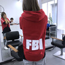 小不点狗狗衣服FBI 大狗衣服秋冬装 中大型犬宠物服装金毛萨摩拉布拉多 FBI加厚款-红色 XL-胸围100 背长70（适合55-70斤中大） 实拍图