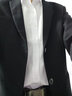 花花公子西服套装男士外套韩版修身伴郎新郎结婚商务休闲职业正装小西装男 二扣黑色西服+西裤+衬衫+大礼包 M 165 实拍图