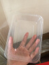 特美居 一次性饭盒餐盒长方形透明塑料快餐盒50只套装500ml带盖外卖打包盒水果盒子便当保鲜盒餐具 实拍图