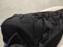 卓凡尼·华伦天奴（GIOVANNI VALENTINO）加厚垂感直筒裤商务弹力休闲裤男装 黑色 M（170/88A）  晒单实拍图