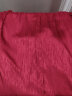VRSZEE轻奢品牌V领短袖气质连衣裙女2024夏新款时尚韩版收腰显瘦中长裙 酒红-有纹理 L 晒单实拍图