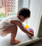 费雪（Fisher-Price）训练球宝宝早教抓握婴幼儿童弹力篮足橡胶小皮球幼儿园玩具礼物 1号篮球（粉紫）12cm送气泵 实拍图