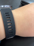 猜那 适用于华为b5手环 荣耀S1 华为watch1手表硅胶表带 18mm通用表带扣活动圈圈固定环 黑色斜纹硅胶表带 实拍图