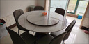 意式岩板餐桌椅组合现代简约轻奢大理石家用圆形桌带转盘吃饭桌子 加厚岩板餐桌(无金圈)+菠萝椅 1.2m 圆桌[送转盘][无椅子] 实拍图