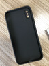 新爵 苹果x手机壳磨砂玻璃iphone xs max xr抗指纹镜头全包硅胶防摔超薄轻薄直角边 苹果x【石墨黑】磨砂玻璃 实拍图