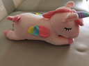 佩佩龙 可爱独角兽公仔抱枕毛绒玩具玩偶布娃娃女孩儿童生日礼物送女友 粉红色 40厘米 实拍图