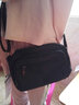 xinran'zj时尚迷你小型斜挎包多口袋尼龙防泼水收银包通勤随身休闲手机小包 黑色 实拍图
