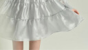 卓雅周末22春季新款甜美刺绣娃娃领蓬蓬荷叶边连衣裙EJWBAR13 灰色-预售7天 M-预售7天 晒单实拍图