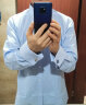墨诺佰法式衬衫男商务休闲纯色修身免烫新郎男士袖扣衬衫长袖白衬衣 蓝色 41码（145-160斤） 晒单实拍图