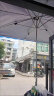 潮羽 遮阳伞户外大伞摆摊伞商铺门前斜伞店铺商用四方四角伞棚太阳伞庭院地摊折叠雨伞大号超大伞防晒雨棚 蓝色 (斜伞)3x2特厚款6骨 实拍图