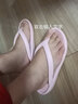 matxsomax新款人字拖鞋女夏季厚底外穿中跟坡跟情侣男沙滩凉拖鞋夹脚海边潮简约休闲时尚 粉红色 37/38 实拍图