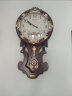 凯恩斯（KAIENSI） 挂钟客厅钟表欧式复古时钟摇摆石英钟表电波创意木质挂表家用 1340GL数字金属盘-进口丽.声机芯 12英寸 实拍图