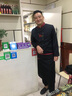 衣品永呈厨师工作服长袖餐饮火锅饭店食堂后厨房衣服短袖快餐厅工装定制男 黑色厨房-长袖 L 实拍图