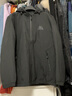 JEEP SPIRIT吉普夹克男冲锋衣外套上衣男士春秋新款纯色商务茄克衫中青年邮 黑色常规款 XL （121斤-135斤） 实拍图