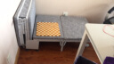 宝星折叠床单人家用午睡成人办公室午休简易加固木板四折海绵床 乳胶垫加固款100厘米宽灰色 实拍图